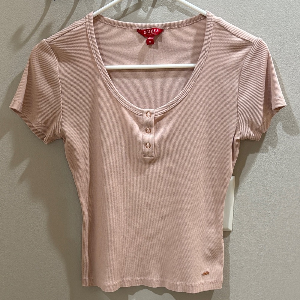 GUESS Blush Short Sleeve Top